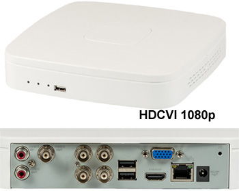 Панель подключений HD-CVI видеорегистратора LVDR-3104EN CV2